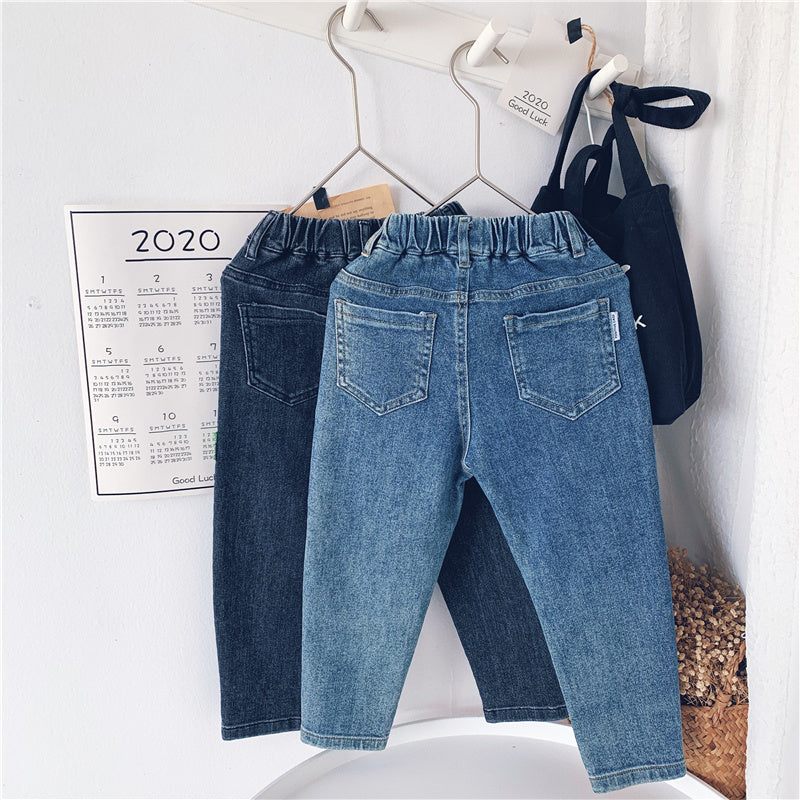 Xiaojiejia Boys' Pants Autumn Children's Jeans Korean Style Trendy Children's Pants New Trend