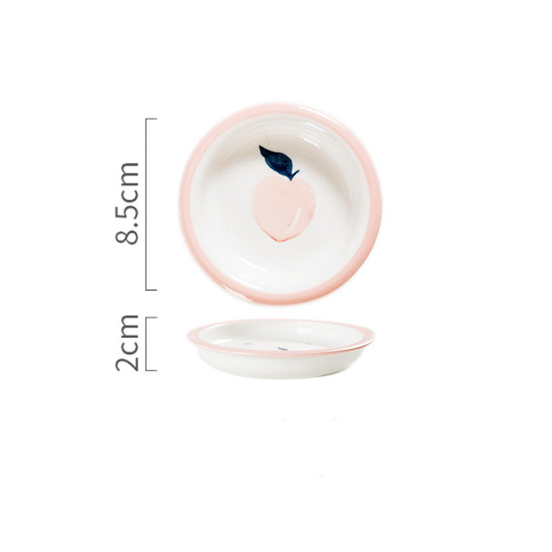 Peach Dishes, Cute Plates, Rice Bowls, Salad Bowls, Breakfast Sets, Household Dishes And Tableware Combinations