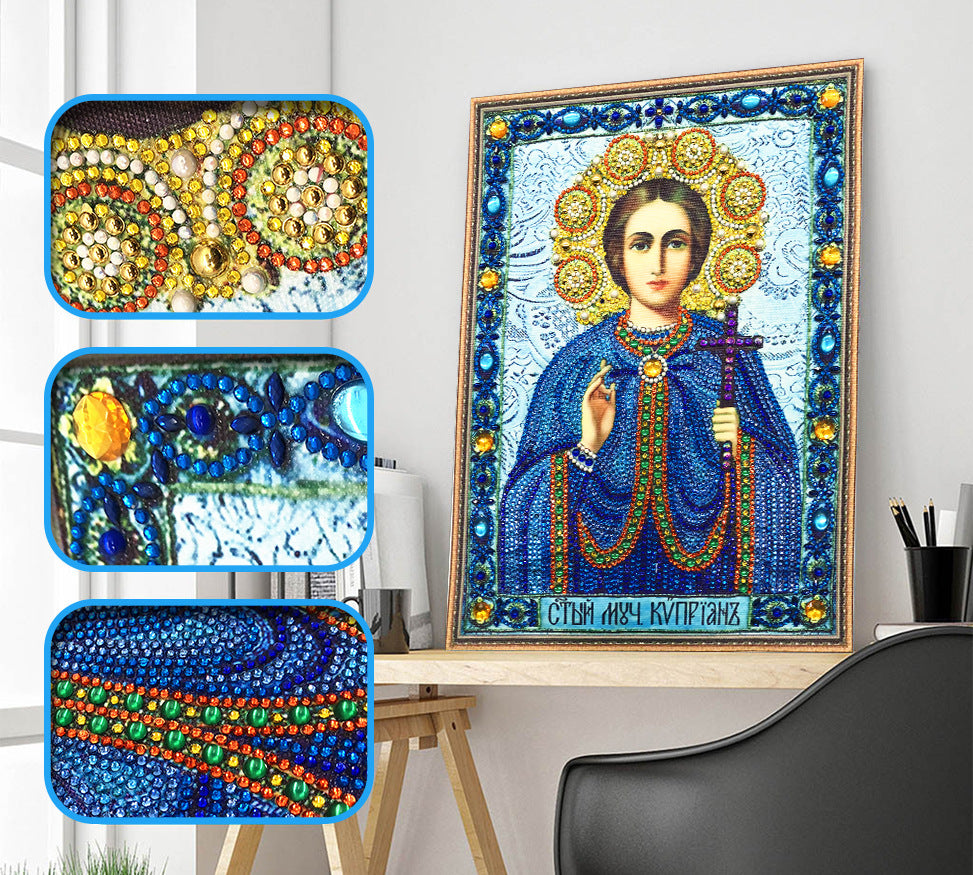 Religious Virgin Rhinestone Decorative Painting