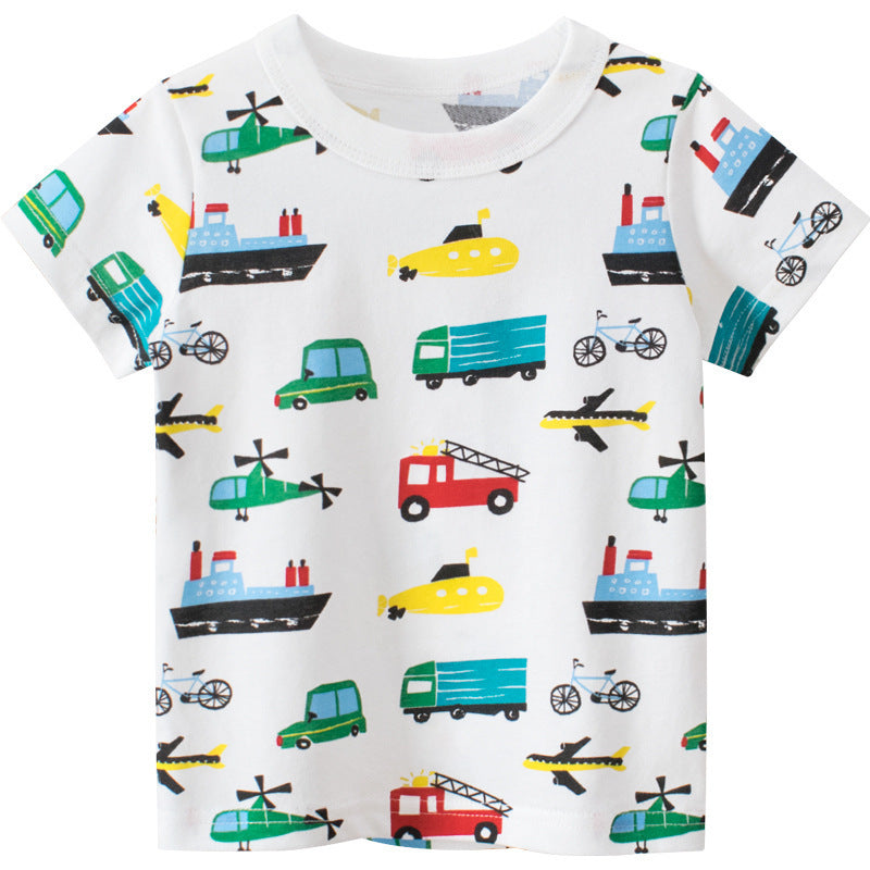 Children's Car Short-sleeved T-shirt