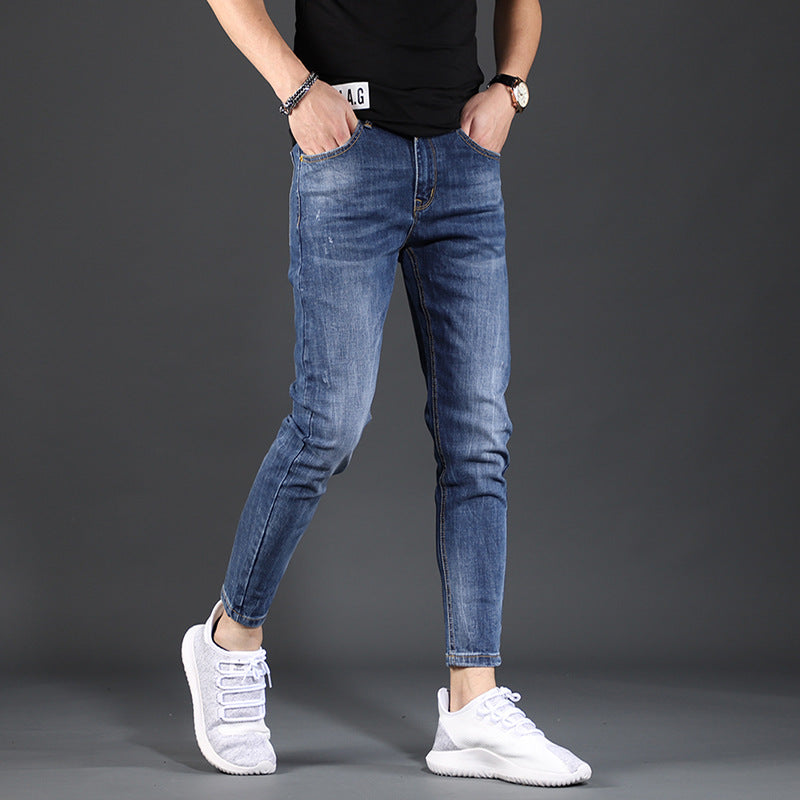 Jeans Summer All Match Stretch Casual Men's Pants