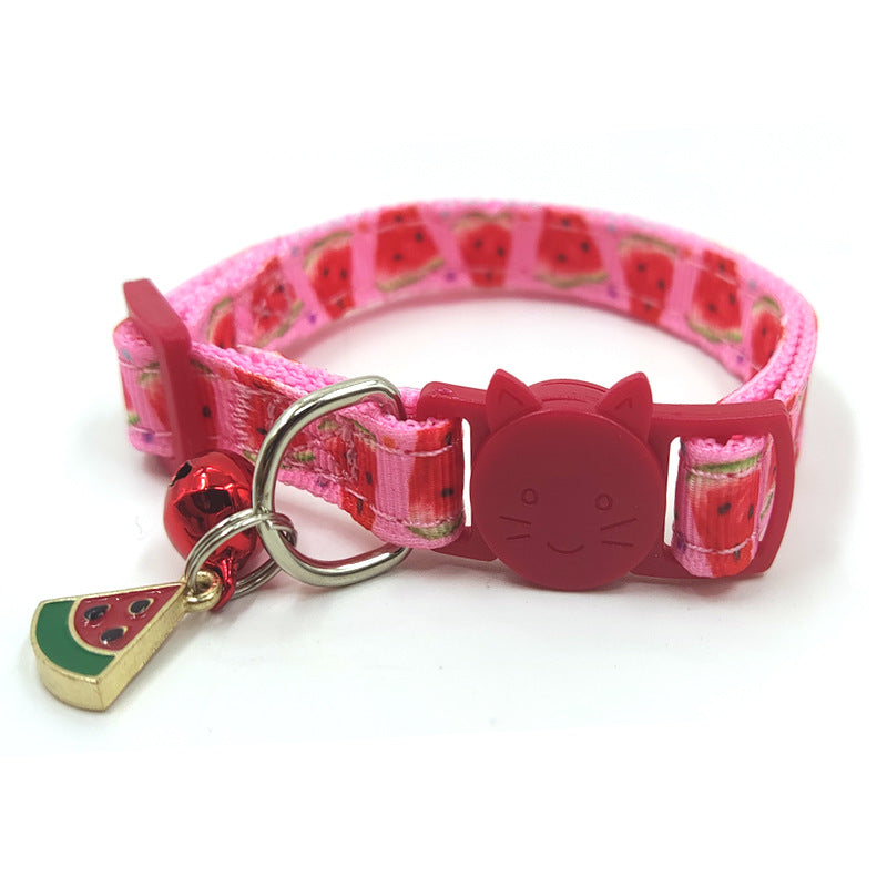 Pet Print Bell Cat Collar Cat Strap 