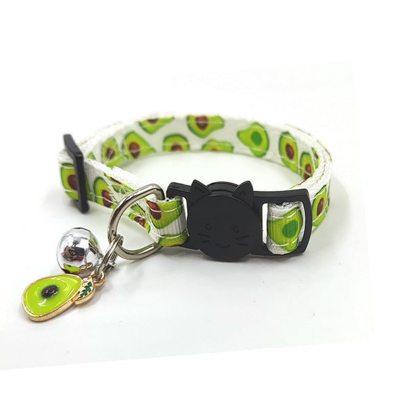 Pet Print Bell Cat Collar Cat Strap 