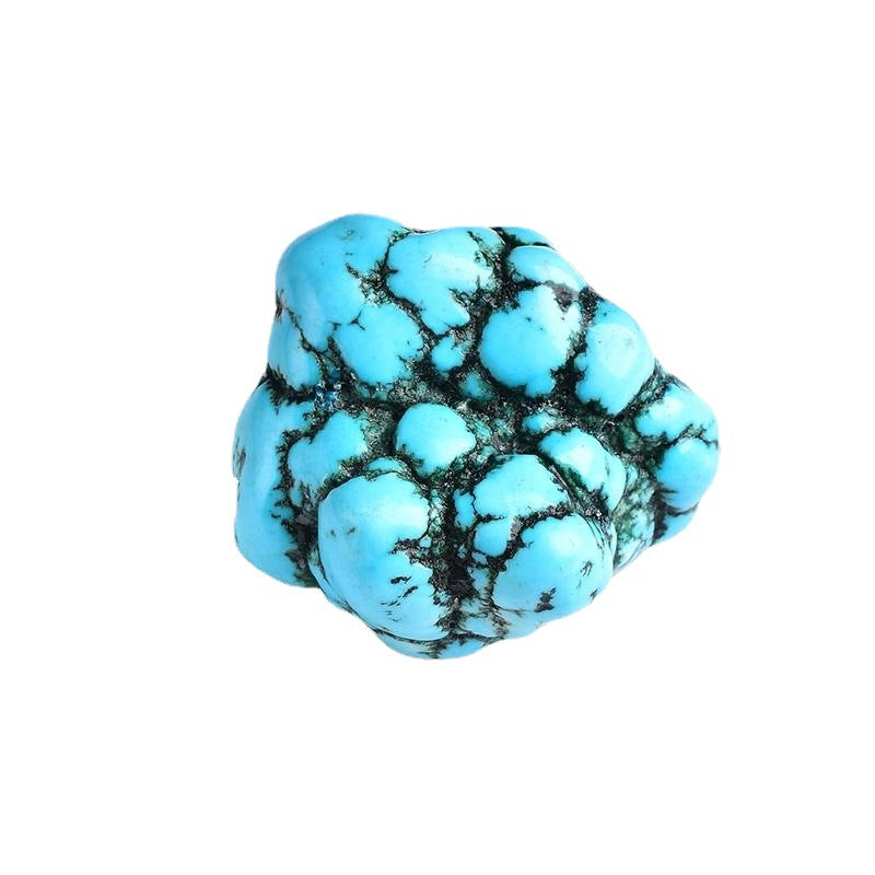 Blue Turquoise Blue Turquoise Optimized Rough Stone Handle Piece Crystal Crushed Stone High Magnetic DIY Jewelry Home Decoration