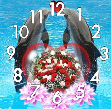 Dolphin Theme Diamond Painting, Full 5D Embroidery, Square Or Round Beads, Diy Cross Stitch Clock Mechanism, Perfect Gift