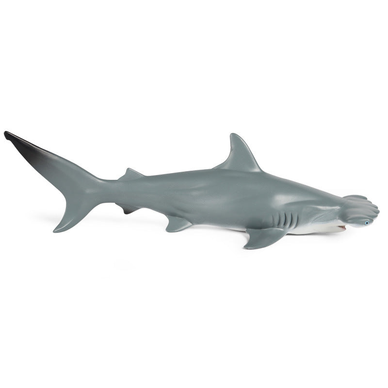 Simulation Marine Life Animal Model Megalodon Man-Eating Shark Shark Great White Shark Tiger Shark Children'S Toy Ornaments 