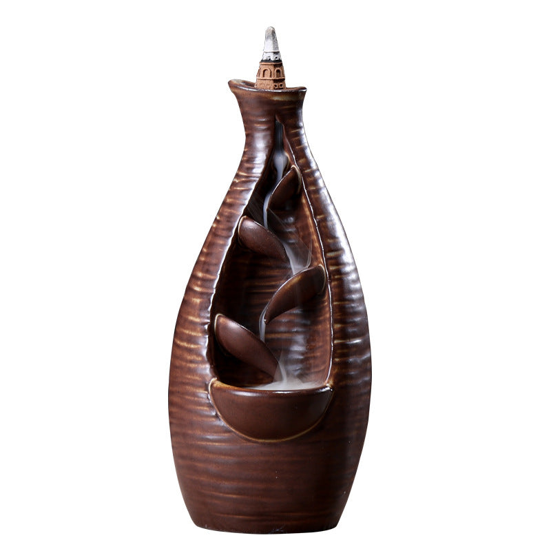 Back Flow Incense Burner Ceramic Aroma Diffuser