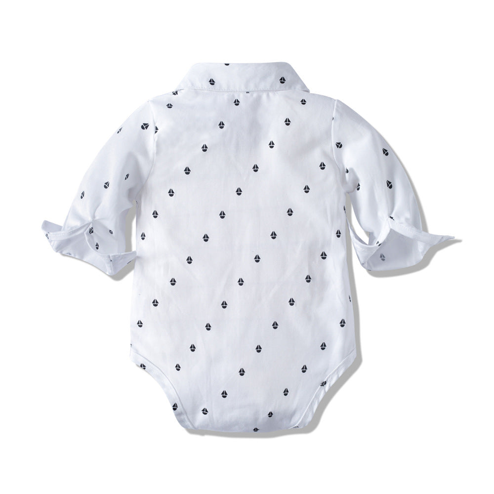 Long-sleeved Romper Suit, Baby Clothes, Gentleman's Clothes