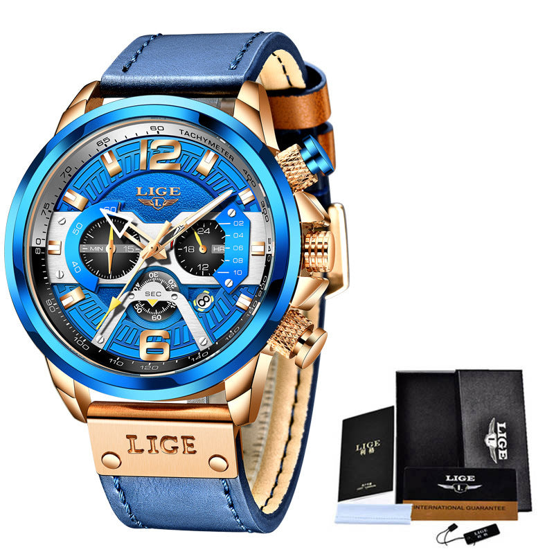 Explosive Men'S Quartz Watch Multifunction Sports Watch Waterproof Watch