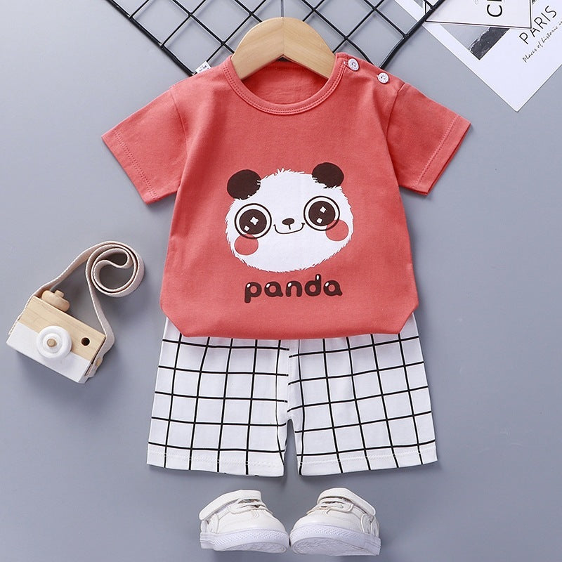 Summer Clothes For Infants And Young Children 1-2-3-4-5-6 Years Old baby T-shirt Shorts