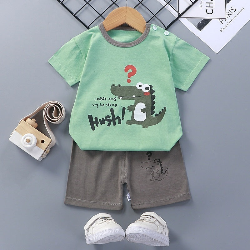 Summer Clothes For Infants And Young Children 1-2-3-4-5-6 Years Old baby T-shirt Shorts