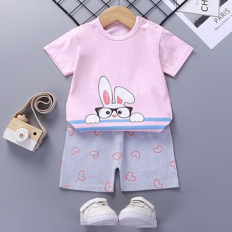 Summer Clothes For Infants And Young Children 1-2-3-4-5-6 Years Old baby T-shirt Shorts