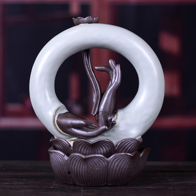 Incense Burner, Buddhist Supplies, Aroma Diffuser, Indoor Household Ceramic Crafts, Ornaments