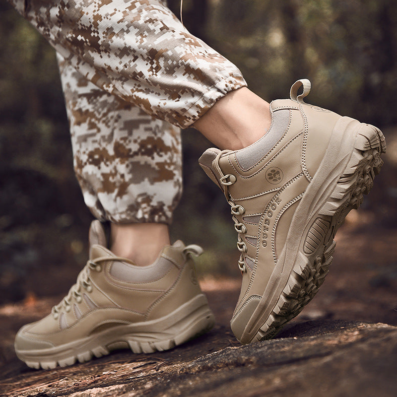 Fashion Hiking Shoes Military Boots Non-slip Wear-resistant Outdoor Shoes 