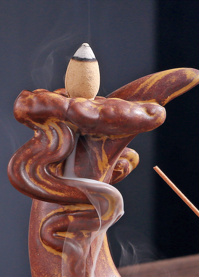 Cloud Chasing Moon Incense Taoist Smoke Black Incense Burner