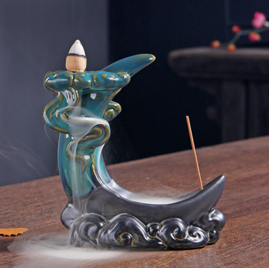 Cloud Chasing Moon Incense Taoist Smoke Black Incense Burner