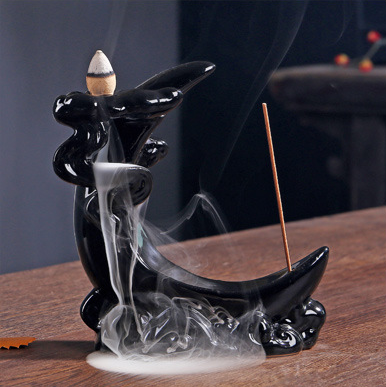 Cloud Chasing Moon Incense Taoist Smoke Black Incense Burner