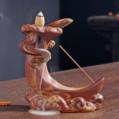 Cloud Chasing Moon Incense Taoist Smoke Black Incense Burner