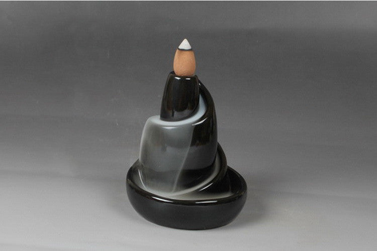 Ceramic Incense Burner Agarwood Incense Burner Sandalwood Smoke Backflow Incense Burner Creative Home Stone