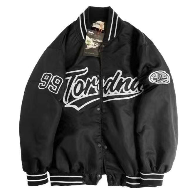 Loose Retro INS High Street Baseball Clothing Loose Loose Couple Coat European And American Street Hip Hop