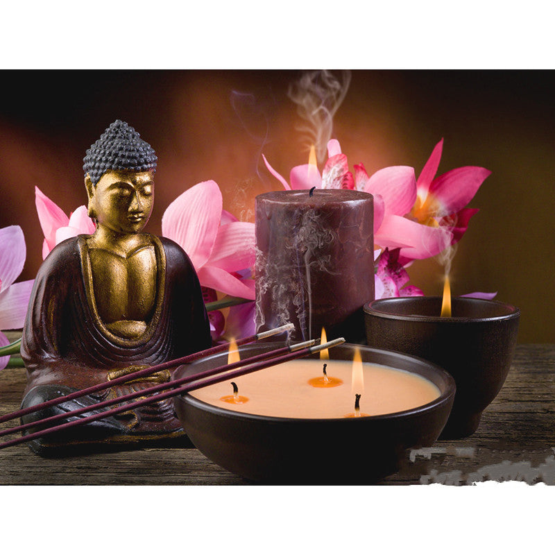 5D DIY Diamond Embroidery Buddha Candle Diamond