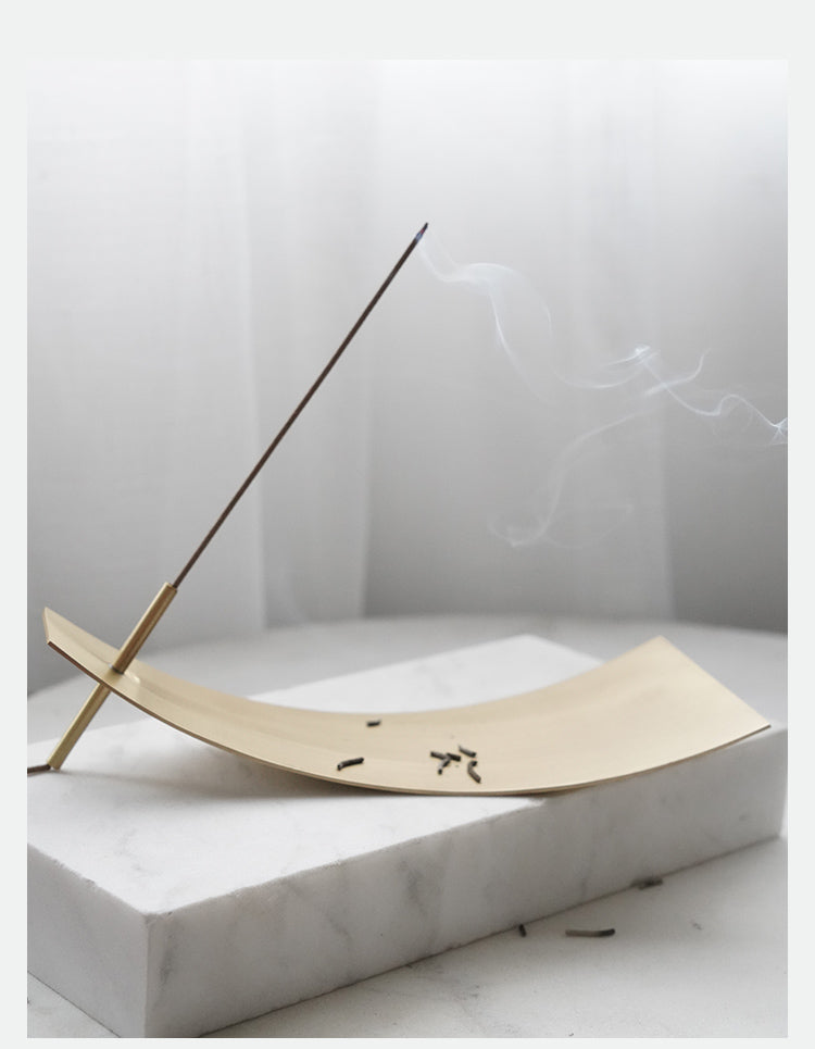 Retro Creative Handmade Brass Incense Holder