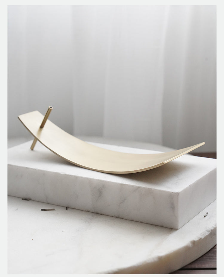 Retro Creative Handmade Brass Incense Holder