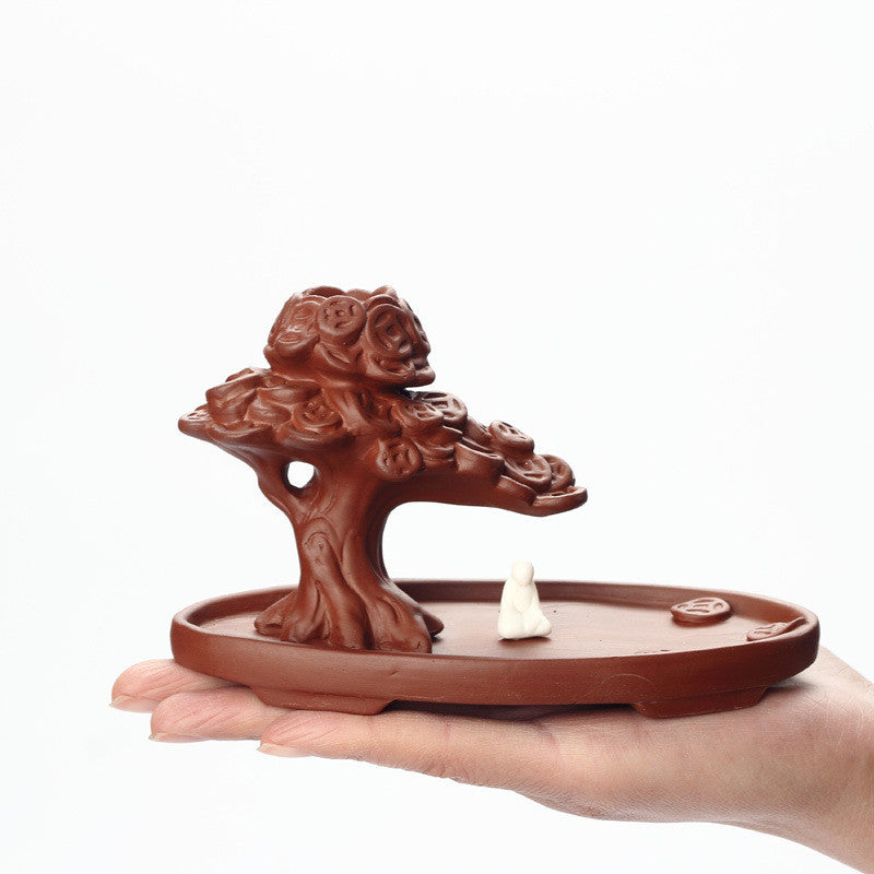 Handmade Zisha Backflow Incense Burner Wu Chenxiang Incense Incense Burner