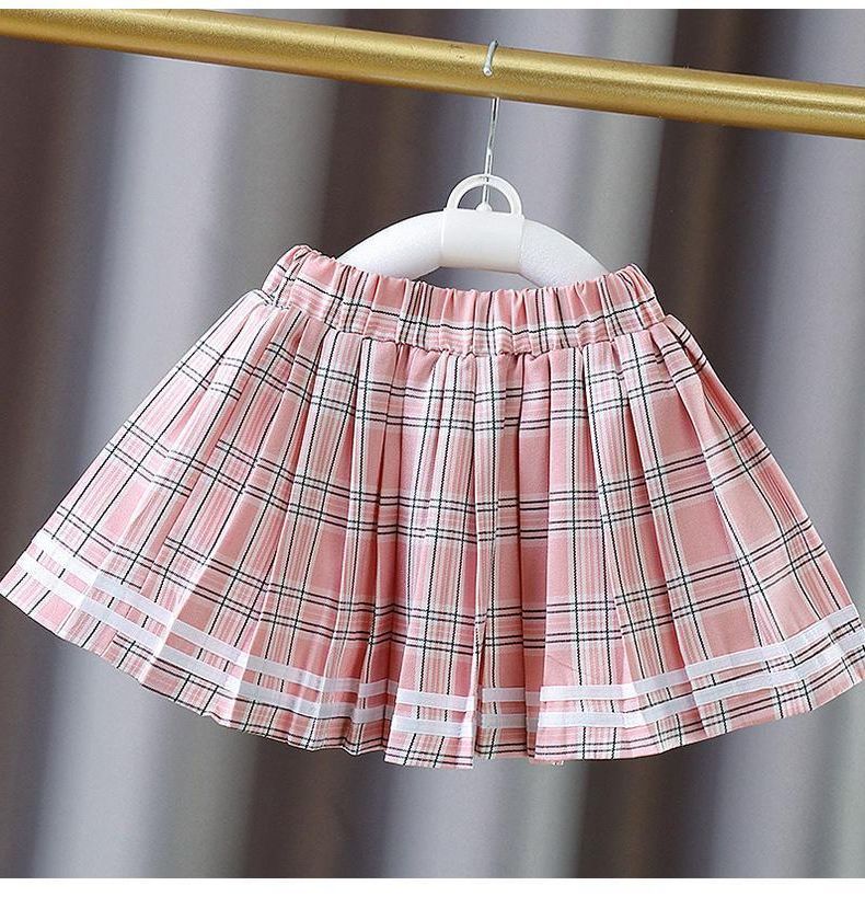 Summer New Style Foreign Baby Pleated Skirt Children's College Style Two-Piece Single-Piece