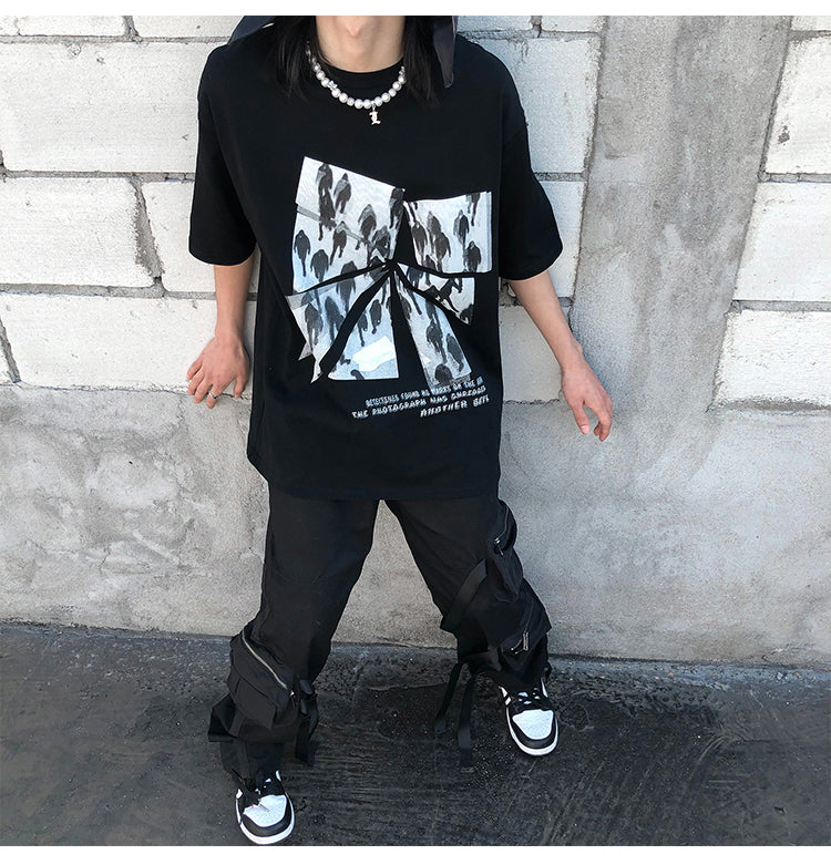 Design Sense Vibe Wind Fried Street Overalls Male Ins High Street Streamer Pants Handsome Trousers