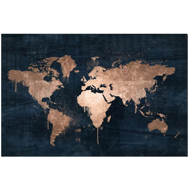 World Image Decorative Paintings Export High-Definition Printing Canvas Paintings Decorative Paintings Murals Hanging Paintings Painting Cores