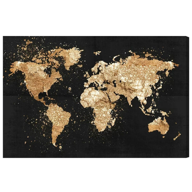 World Image Decorative Paintings Export High-Definition Printing Canvas Paintings Decorative Paintings Murals Hanging Paintings Painting Cores