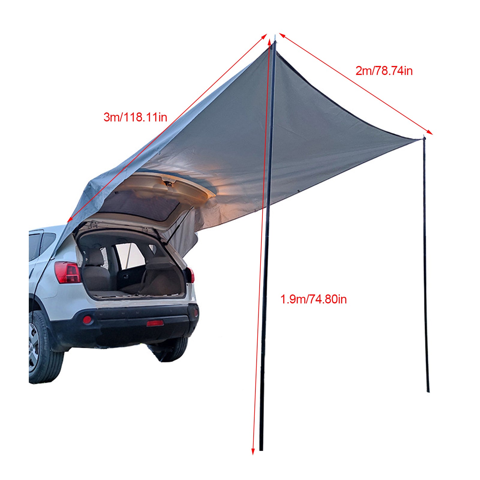 Car Tail Car Side Trunk Canopy Camping Camping Tent 