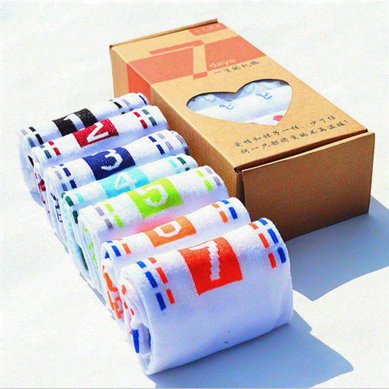 PolyCotton White Socks Star Socks 7 Days Socks 