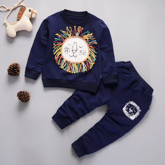 Two-piece Children's Spring And Autumn Casual Sportswear