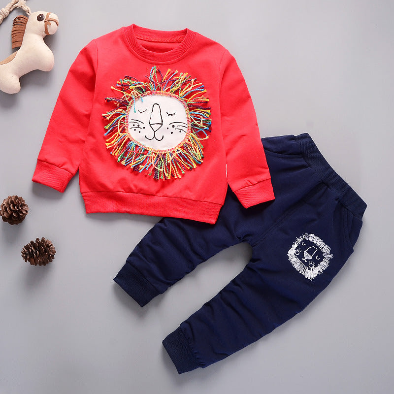 Two-piece Children's Spring And Autumn Casual Sportswear