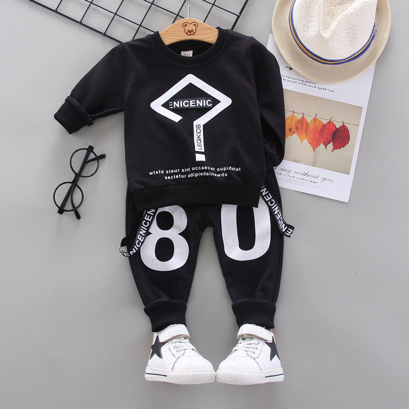 Two-piece Children's Spring And Autumn Casual Sportswear