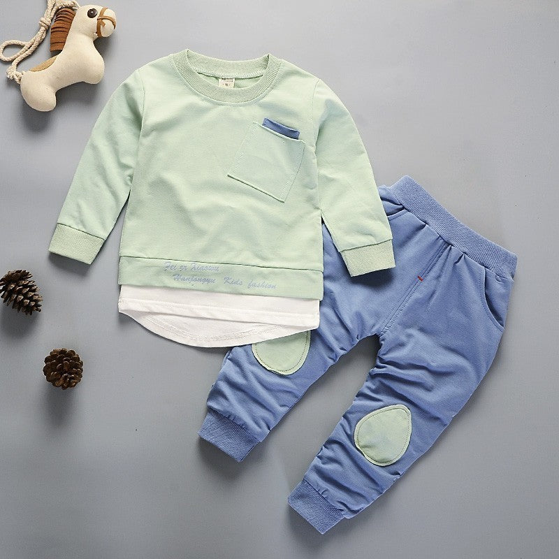 Two-piece Children's Spring And Autumn Casual Sportswear