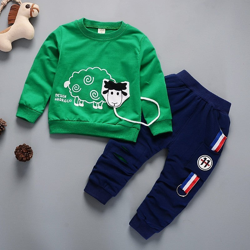 Two-piece Children's Spring And Autumn Casual Sportswear