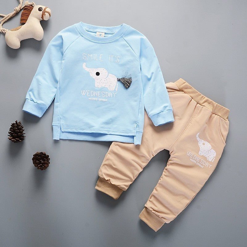 Two-piece Children's Spring And Autumn Casual Sportswear