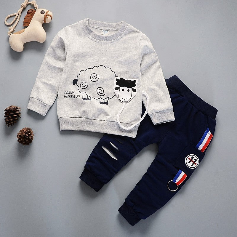 Two-piece Children's Spring And Autumn Casual Sportswear