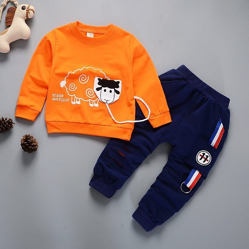 Two-piece Children's Spring And Autumn Casual Sportswear