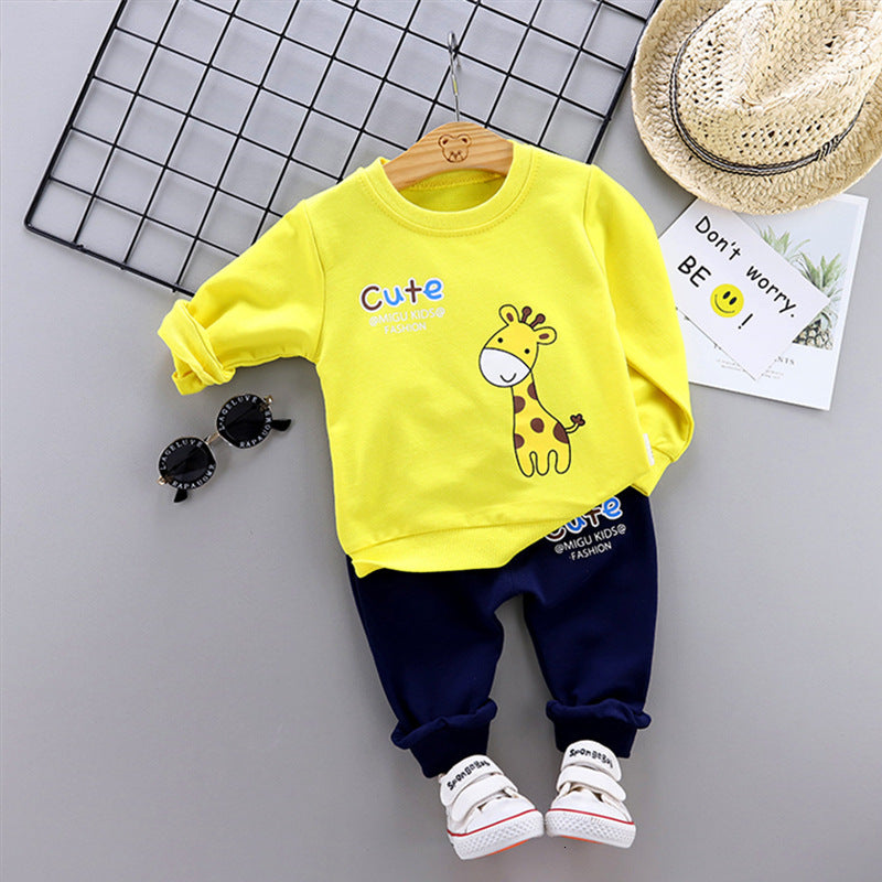 Two-piece Children's Spring And Autumn Casual Sportswear