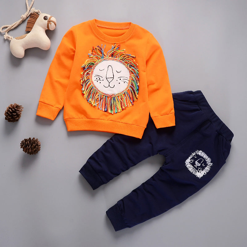 Two-piece Children's Spring And Autumn Casual Sportswear