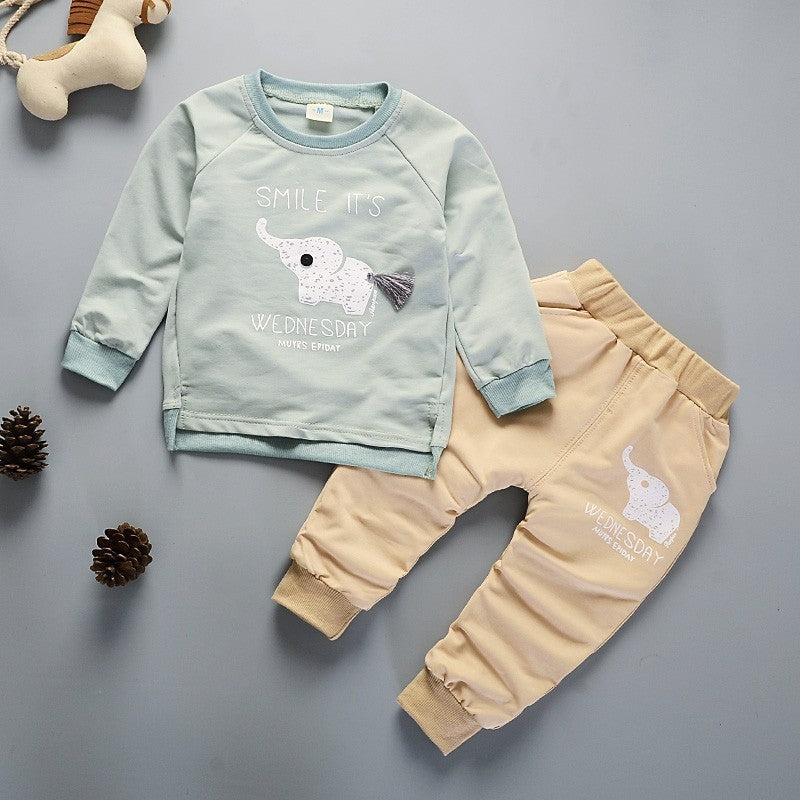 Two-piece Children's Spring And Autumn Casual Sportswear