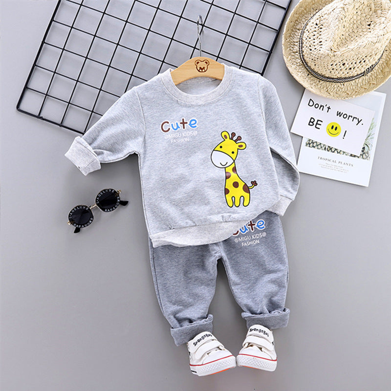 Two-piece Children's Spring And Autumn Casual Sportswear