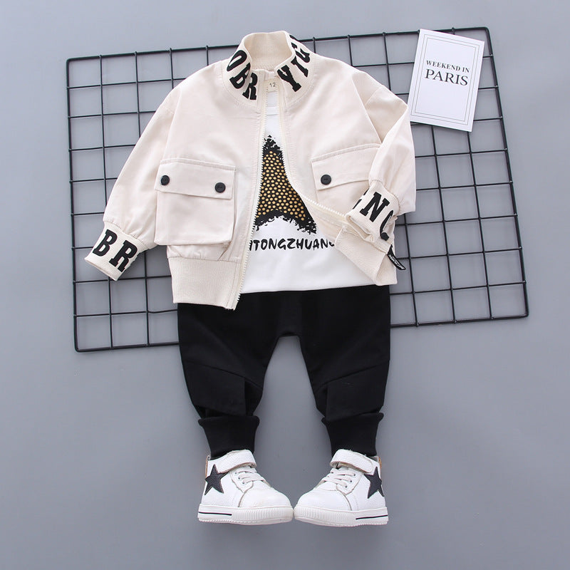 Three-piece Long Sleeve Baby Suit