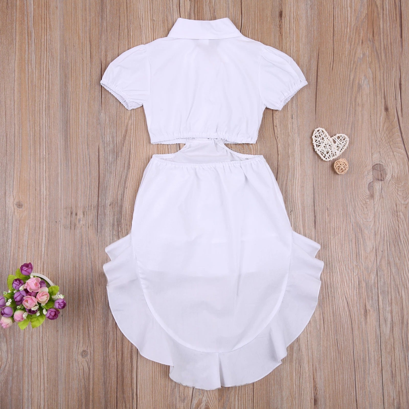 Small And Middle School Girls Dovetail Skirt Suit Children's Suit