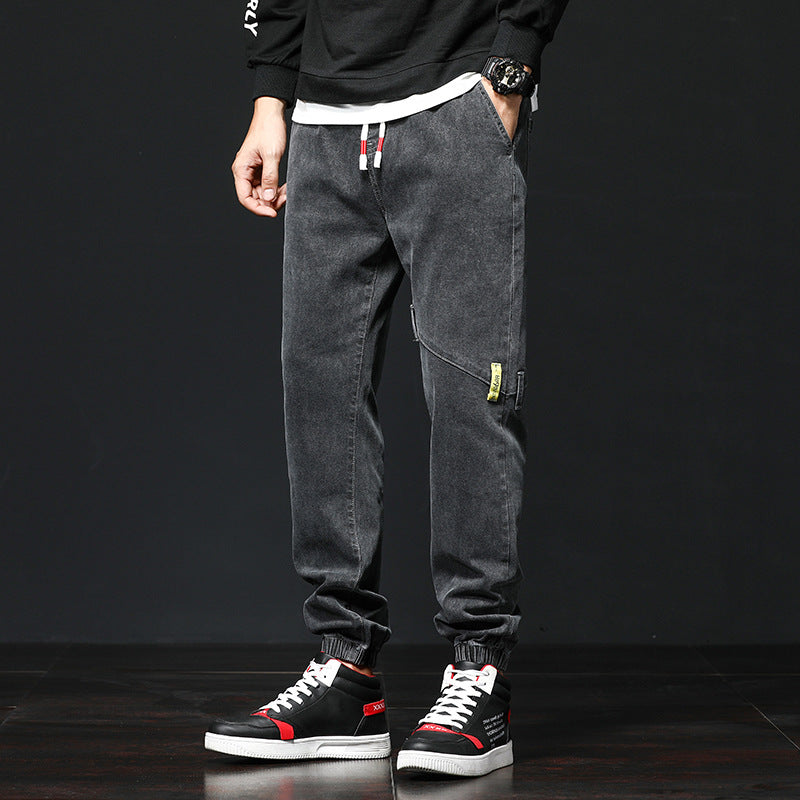 Casual Loose Men's Growth Trousers With Waisted Harem Pants