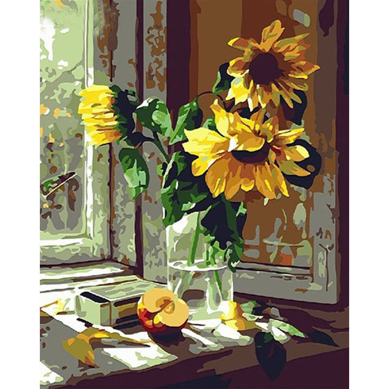 Frameless Diy Flower 4050 Digital Oil Painting